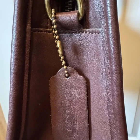 Coach Dark Brown Leather Crossbody Bag - Picture 12 of 15